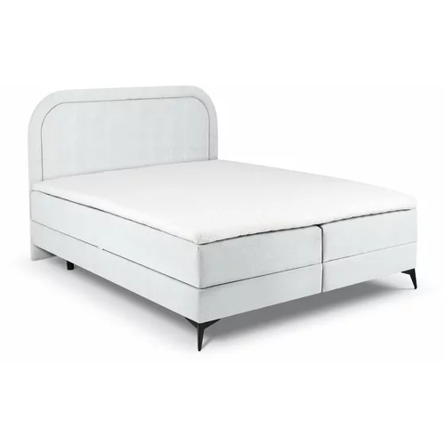Cosmopolitan Design Svijetlo sivi boxspring krevet s prostorom za pohranu 180x200 cm Eclipse -