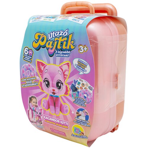 Semo Toys Putni prijatelj &amp;ndash; Rosie Jetset Avanturistički Kitti pli&amp;scaron;asta mačka s koferom i jastučićem za vrat Slike
