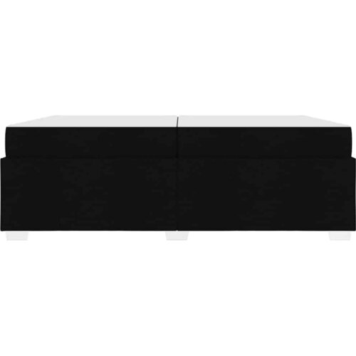  Krevetna konstrukcija s madracem Crna 200 x 200 cm tkanina Slike