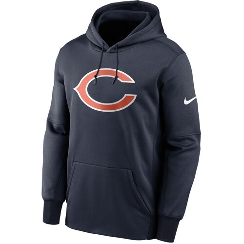 Nike Chicago Bears Prime Logo Therma pulover sa kapuljačom Slike