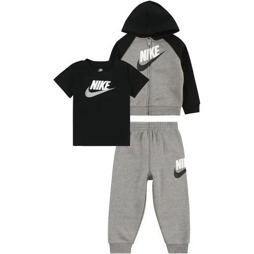 Nike Sportswear Komplet pegasto siva / črna / bela