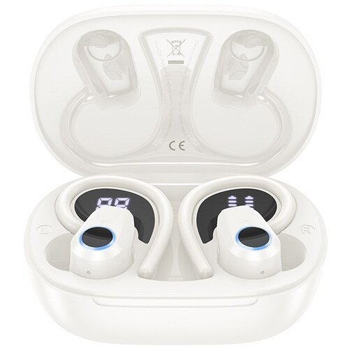 Hoco EQ8 Pure Joy Headset Wireless In-Ear Calls /Music Bluetooth White Slike
