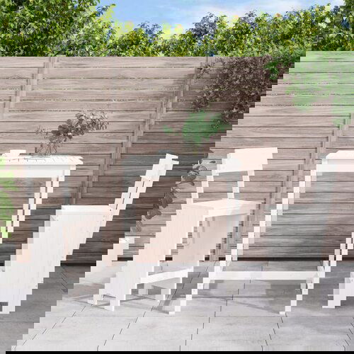 vidaXL 3-dijelni vrtni barski set bijeli od masivne borovine Cijene