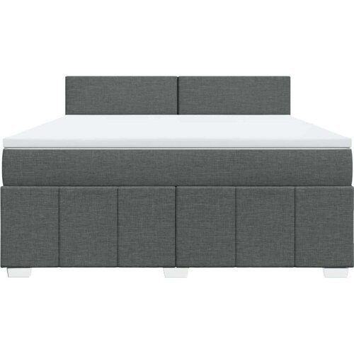 VidaXL Okvir kreveta s oprugama i madrac svjetlosivi 180x200cm tkanina Slike
