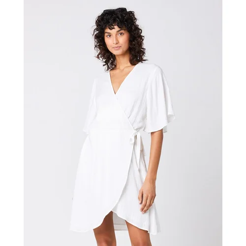 Rip Curl Šaty IBIZA WRAP DRESS White