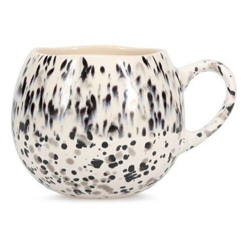Salt&Pepper Črno-bela skodelica iz kamenine 460 ml Muggies &ndash; Cene