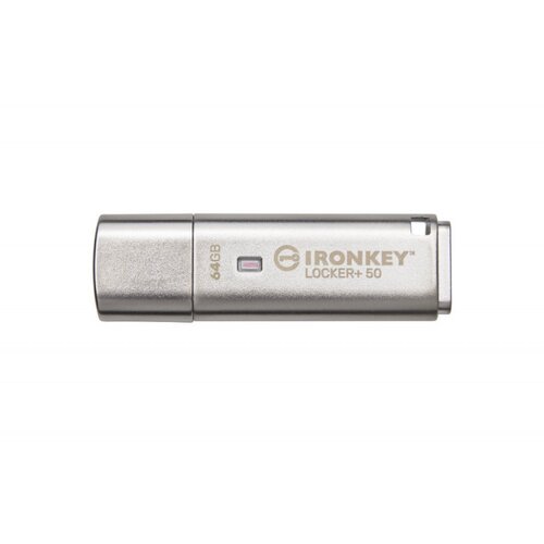 Kingston 64GB ironkey locker+ 50 usb-a 3.2, encrypted usb flash drive Slike