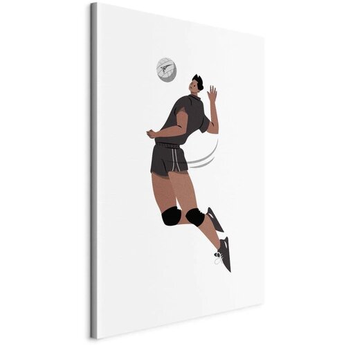  Slika - Volleyball Player on a White Background - Illustration 40x60 Na talijanskom platnu Cene