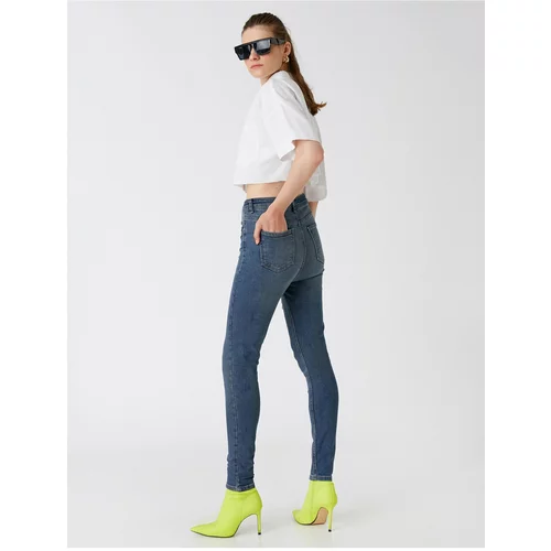 Koton Slim Fit Extra High Waist Denim Trousers - Taylor Jean