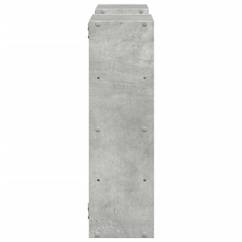  Zidna polica siva boja betona 96x18x60 cm konstruirano drvo Slike