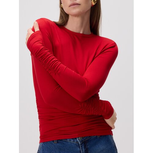 Reserved Bluza s naborima - crvena Cene