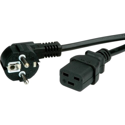 Value Omrežni kabel z ozemljitvenim kontaktom - IEC320-C19 16A\, črn\, 3 m 19.99.1553 tok priključni kabel črna 3.00 m, (20414943) Cene