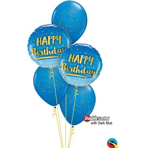 buket balona srećan rođendan royal plavi Slike