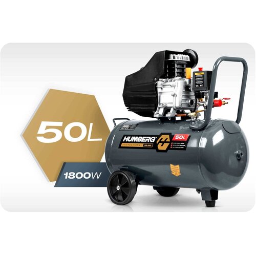 Humberg HM-265 &ndash; Oljni kompresor za zrak 50 L, 1800 W, 10 barov Cene
