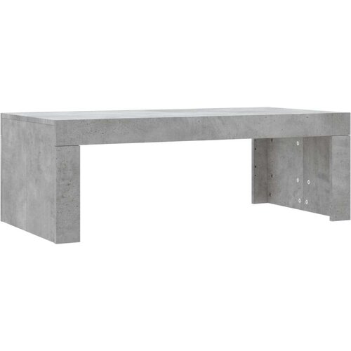 VidaXL Klubska mizica betonsko siva 102x50x36 cm inženirski les Slike