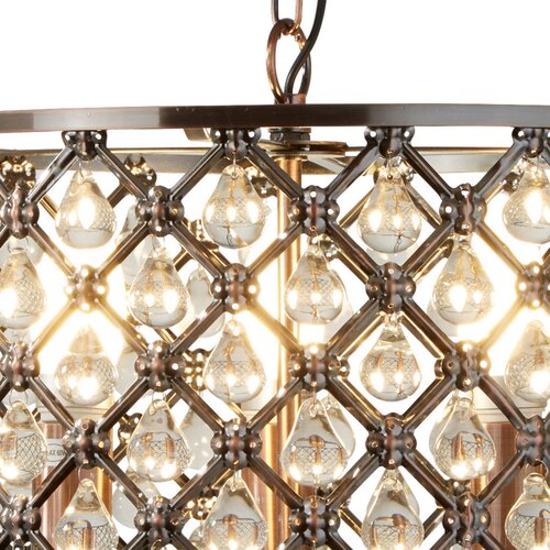 Lesnina XXXL Searchlight 7813-3CU - Kristalni luster na lancu MARQUISE 3xE14/40W/230V Slike