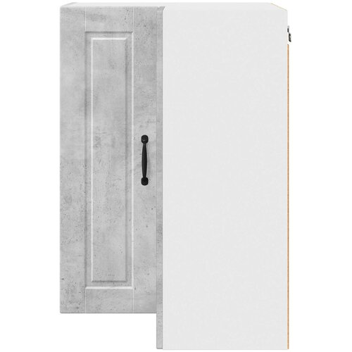  Zidni kutni ormar Betonski sivi 57 x 57 x 80 cm Slike
