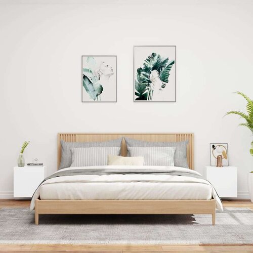 VidaXL Zidni TV ormarići 2 kom bijeli 40 5x30x40 cm konstruirano drvo Slike