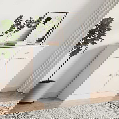 The Living Store Komoda ALTA bela 77x35x73 cm trdna borovina - Komoda, (21662863) Cene