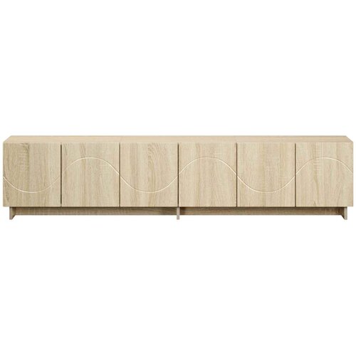  TV stalak 180 x 34,5 x 40 cm Hrast sonoma Konstruirano drvo Slike