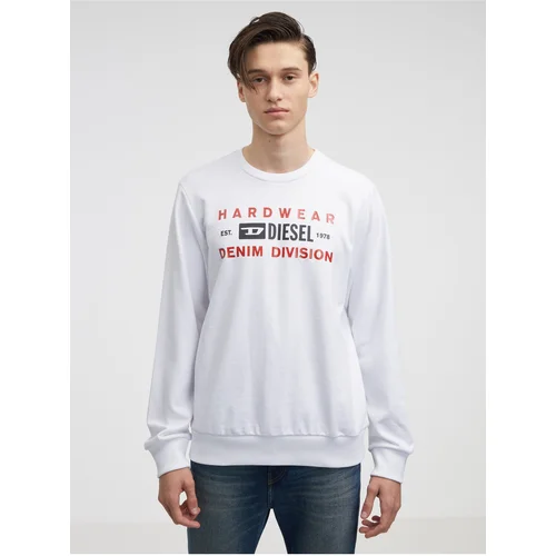 Diesel White Men's Sweatshirt - Men's