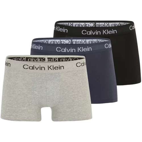 Calvin Klein Underwear Bokserice morsko plava / siva melange / crna / bijela