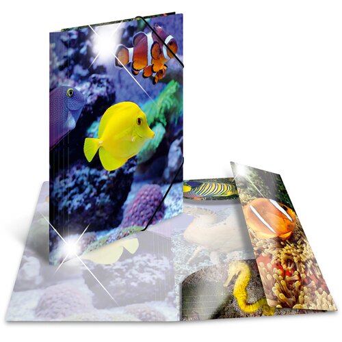 Herma Mapa z elastiko A4 PP, Glossy Riba Slike