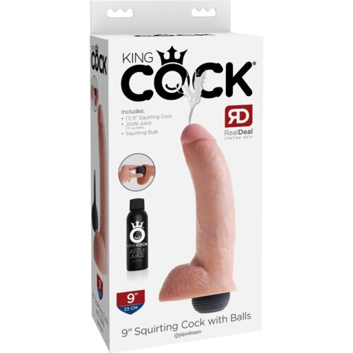 King Cock Dildo Squirting With Balls Light 9&amp;#039;&amp;#039; Slike