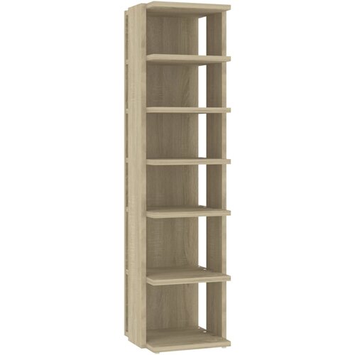 Maison Chic Omarica za obutev - Kopa za čevlje sonoma hrast 27,5x27x102 cm inženirski les, (21778370) Slike