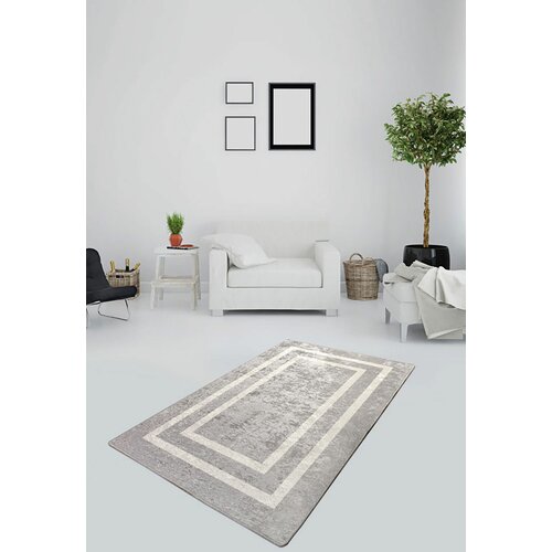 srebrni šareni hodnički tepih (100 x 300) Slike