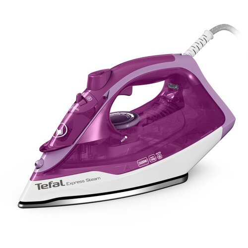 Tefal FV2836 Dry & Steam iron Ceramic soleplate 2400 W Purple, White Cijene