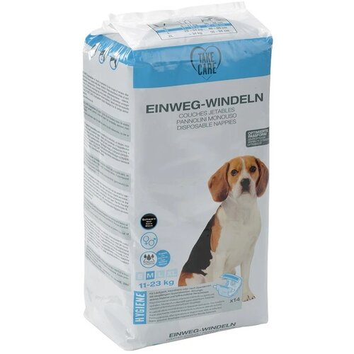 Take Care pasje plenice črne M 11&ndash;23 kg, 14 kosov Cene