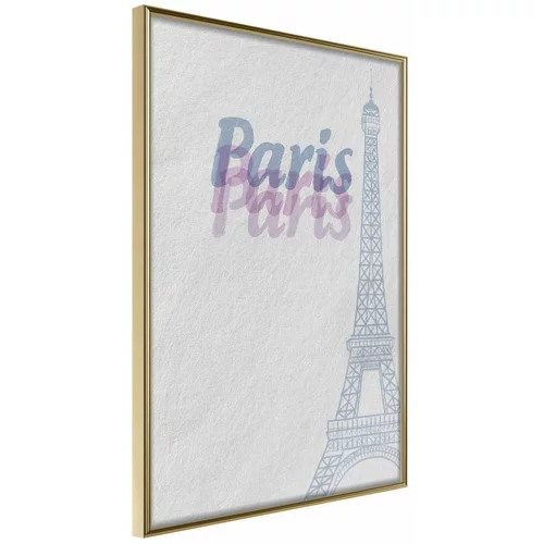  Poster - Pastel Paris 30x45