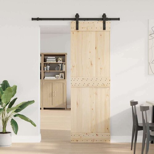 VidaXL Pribor za klizna vrata 152 cm čelični crni Slike