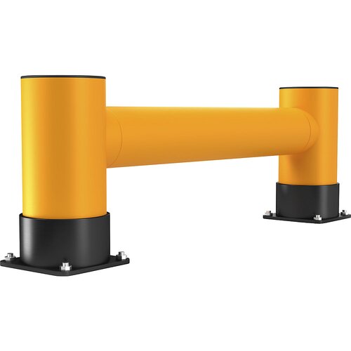 Rack Mammut Barrier Zaščita za konce regalov, enojna prečka, dolžina 1,20 m, višina 400 mm, živo rumene barve Cene