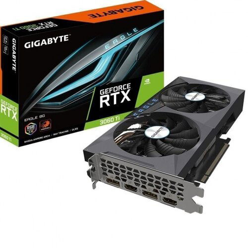 Gigabyte GeForce RTX 3060 TI, 8GB DDR6, 256 bit gv-306teagle-8gd rev 2.0 lhr grafička kartica Slike