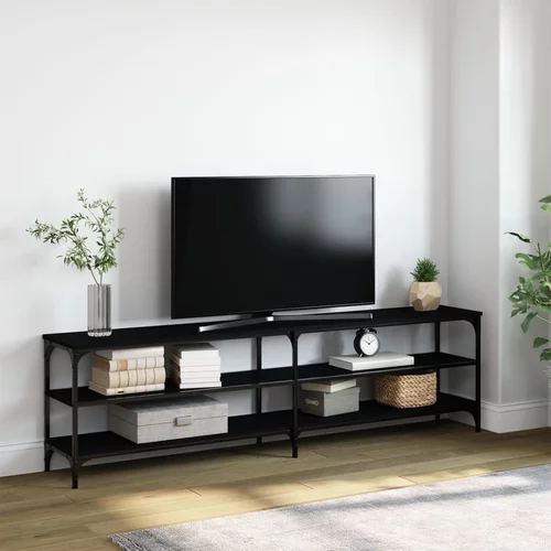vidaXL TV ormarić crni 180 x 30 x 50 cm konstruirano drvo i metal