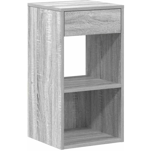 Maison Chic Nočna omarica - Nočna miza z predalom siva sonoma 35x34x66,5 cm, (21689781) Cene