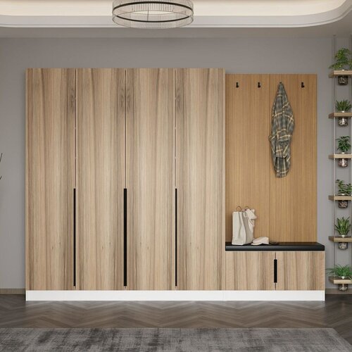 Hanah home ormar Noah-8315, 270x210x35 cm, Boje hrasta Slike