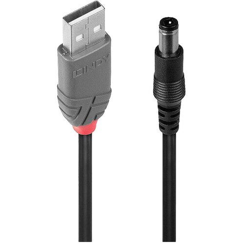 Lindy USB kabel USB 2.0 USB-A vtič\, DC vtič 5\,5 mm 1.50 m črna 70267, (20417367) Cene