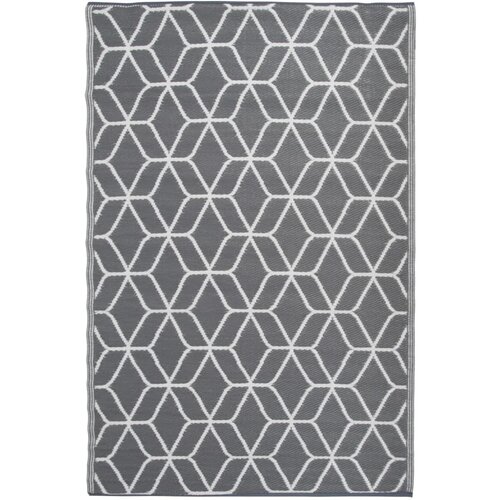 Esschert Design Zunanja preproga 180x121 cm siva in bela OC25 Cene