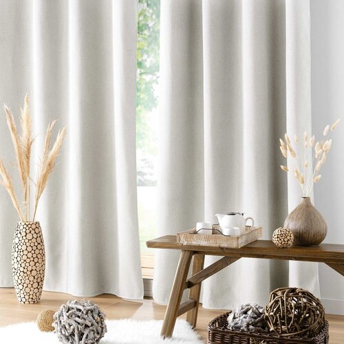 Douceur d int&amp;eacute;rieur Krem zavjesa sa zvučnom izolacijom 140x260 cm Jupiter &amp;ndash; Slike