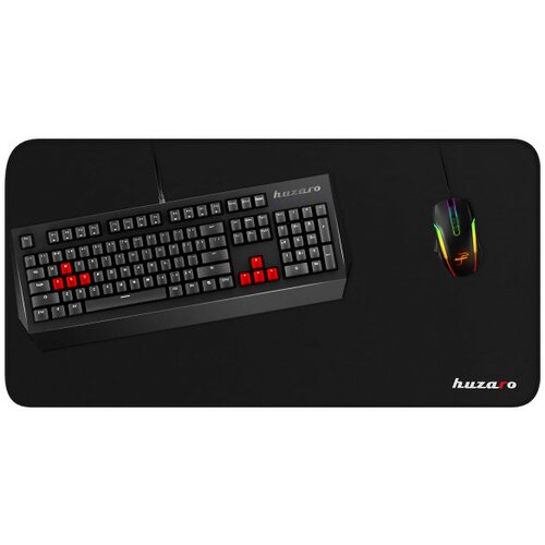 Huzaro gaming podloga za miš i tastaturu mousepad 1.0 xl 80x40 black Cene