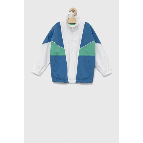 United Colors Of Benetton Otroška jakna bela barva