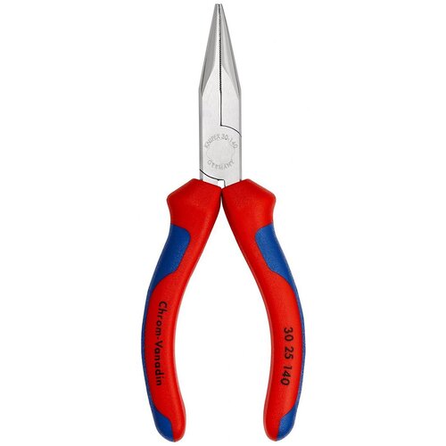 Knipex kle&amp;scaron;ta sa dugim poluokruglim čeljustima 140mm - hromirana (30 25 140) Slike