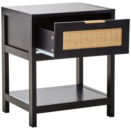 Premier Housewares Črna nočna omarica Sherman &amp;ndash; Slike