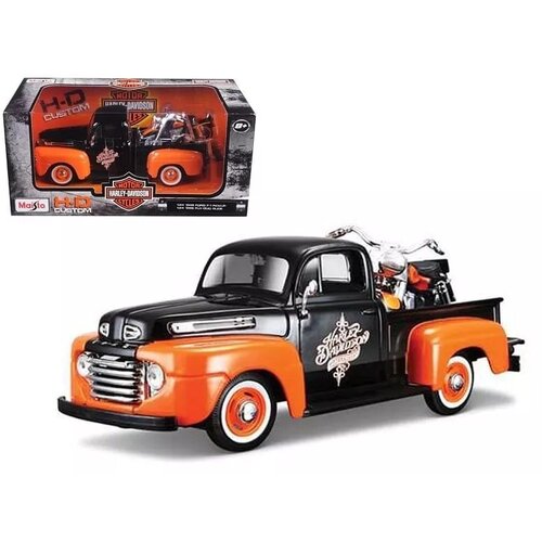 Maisto automobil 1:24 1948 ford F-1 pickup + 1:24 1958 flh duo glide 32180 Cene