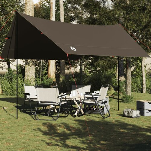 vidaXL Cerada za kampiranje smeđa 462x306x211 cm vodootporna Cijene