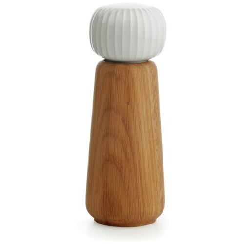 Kähler Design Mlinček za začimbe iz hrastovega lesa z belimi porcelanastimi detajli Hammershoi, višina 17,5 cm Cene