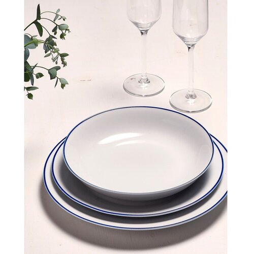 BonBistro Bel desertni porcelanast krožnik &amp;oslash; 20 cm Basic White &amp;ndash; Slike